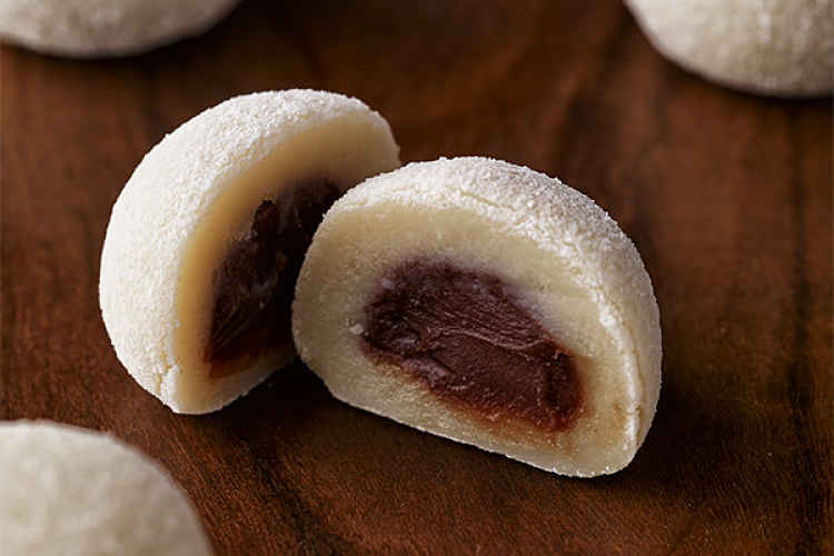 Mame Daifuku com pasta anko de feijão doce