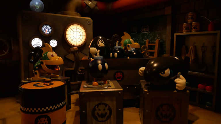 Detalhes da atração desafio do Bowser