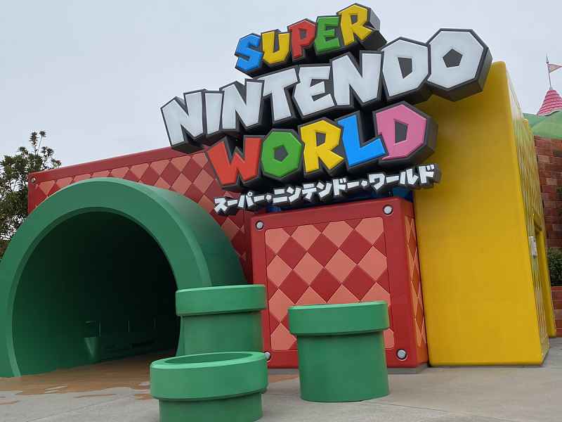 Entrada do parque temático da Nintendo em Osaka no Japão