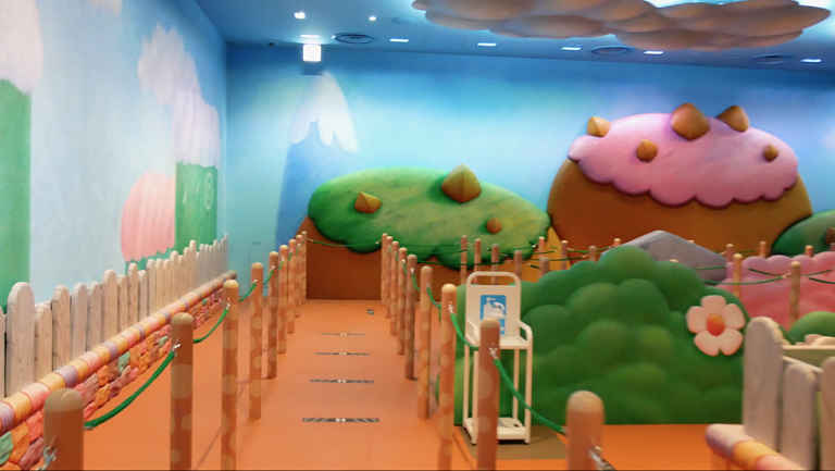 Fila de espera do Yoshi Adventure