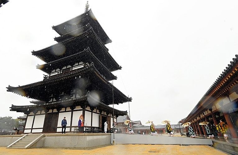 Pagode Leste do templo Yakushi-ji reabriu parcialmente para o público nessa segunda-feira