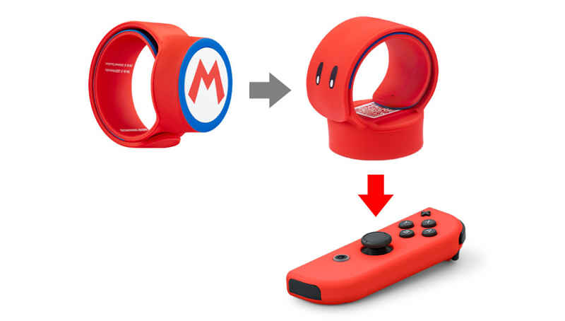 Pulseira power up band conectada no nintendo switch