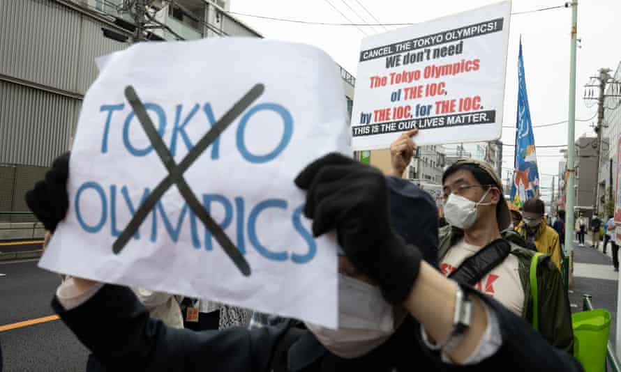 Protestos contra realização das Olimpíadas Tokyo