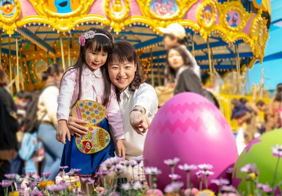 Universal Studios 2019 com decoração de Páscoa