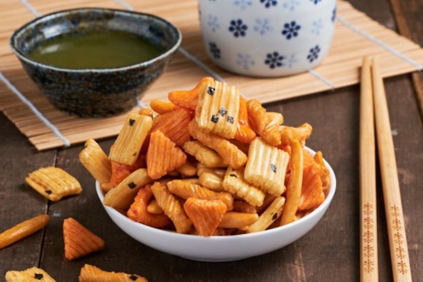 Receita de biscoito japonês okaki