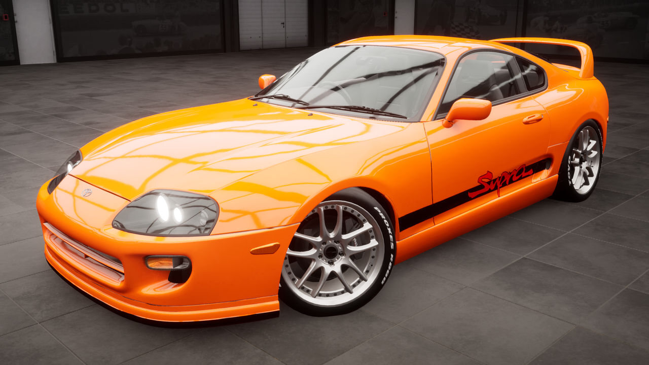 Toyota Supra MKIV cor laranja