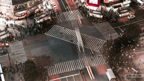 Cruzamento Shibuya no Japão fica na maior cidade do mundo, Tok