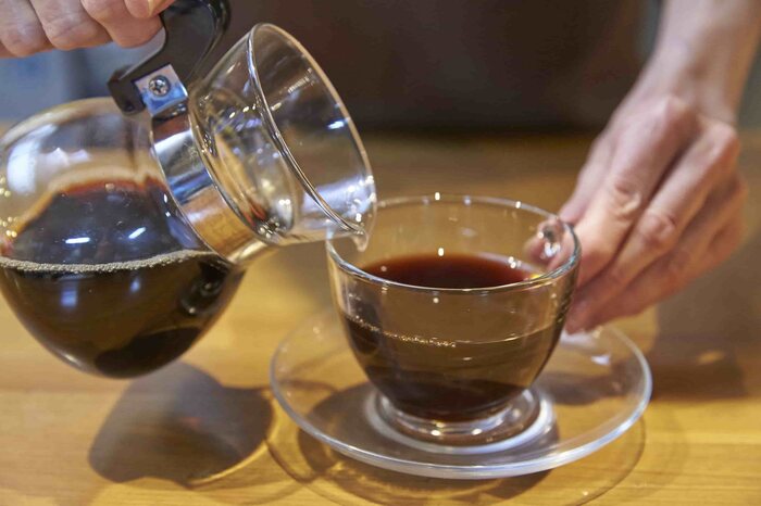 Café sendo servido no Japão