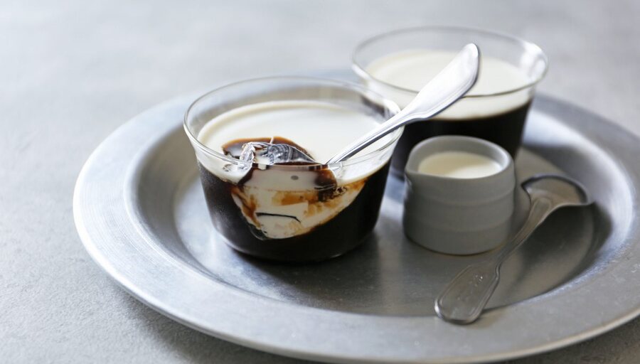 Receita de gelatina de café japonesa