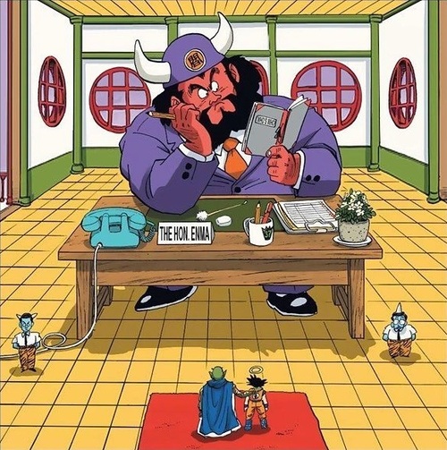Enmaten (Enma Daioh) na animação Dragon Ball Z