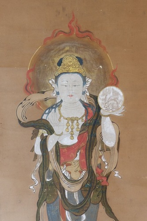 Bodhisattva Gatten (Gakkō), guardião da Lua