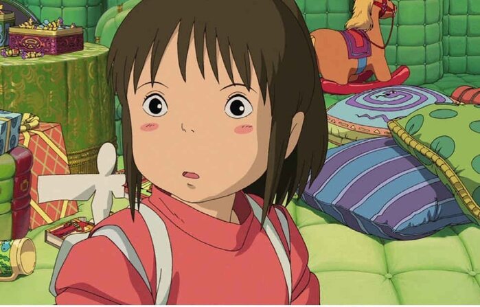 Personagem Chihiro é uma menina comum de dez anos que acaba presa no mundo espiritual