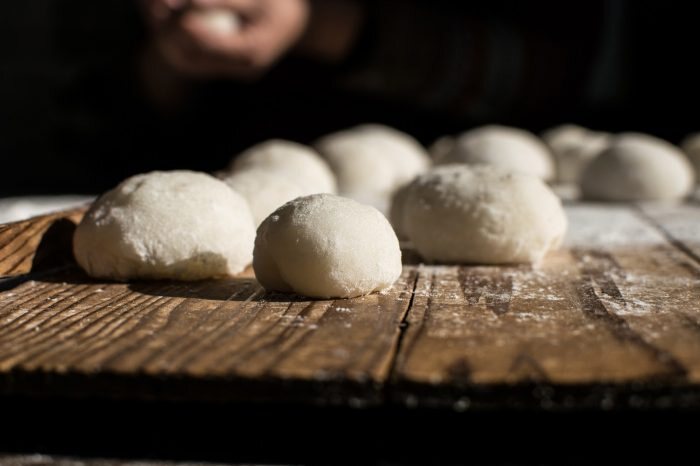 Bolinhas de massa mochi separados