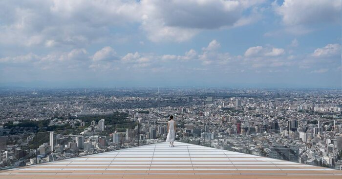 Vista do terraço Sky Shibuya