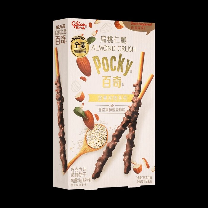 Pocky de chocolate com amêndoas