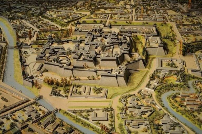 Maquete da cidade de Kumamoto
