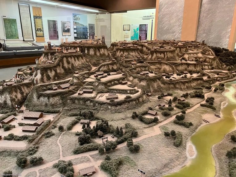 Maquete dos antigos 12 distritos de Kagoshima. O domínio de Satsuma era muito bem protegido com suas defesas em profundidade