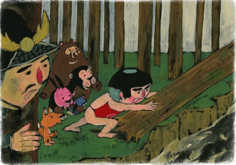 kintaro-garoto-ouro-arvore-ponte