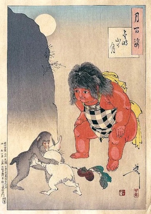 kintaro-lenda-garoto-ouro-luta-lebre-macaco