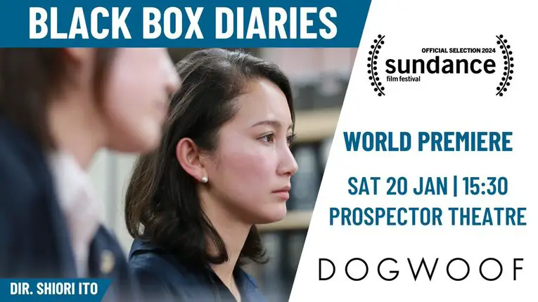 Chamada oficial do festival Sundance para a exibição do documentário de Shiori Ito sobre seu próprio caso