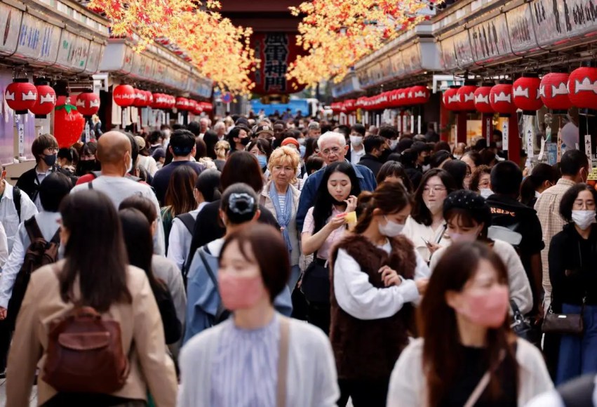 Turismo de estrangeiros no Japão em 2023 aumenta 6,6 em relação a 2022