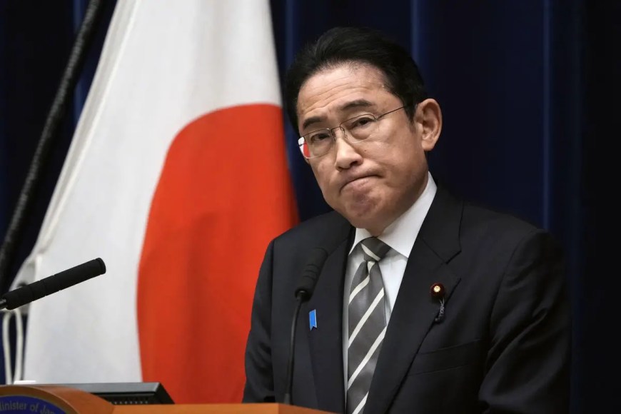 Rejeição recorde do gabinede de governo do primeiro ministro do Japão, Fumio Kishida