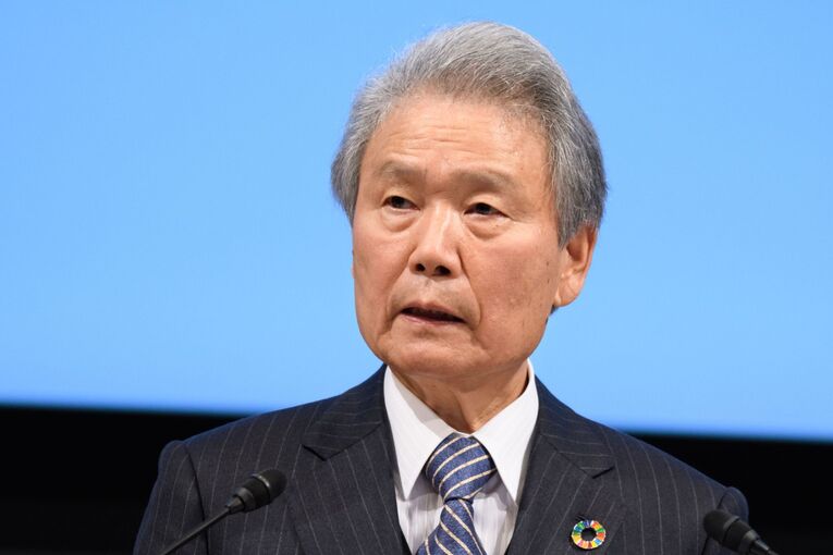 Sadayuki Sakakibara, ex presidente da Federação Empresarial do Japão, Keidanren, e atual chefe do painel de defesa do Ministério da Defesa