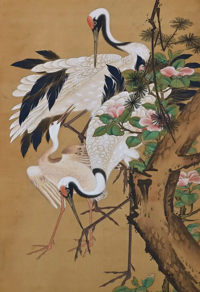 Pintura em seda de Kano Shikanonu