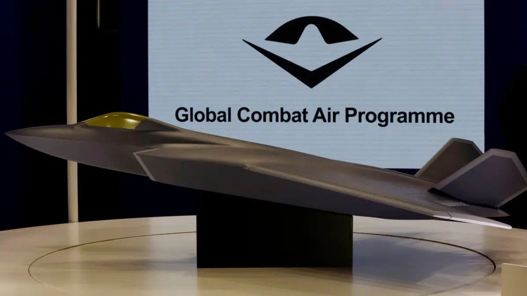 Conceito do desing de novo avião de combate em desenvolvimento pela parceria Japão-Itália-Reino Unido