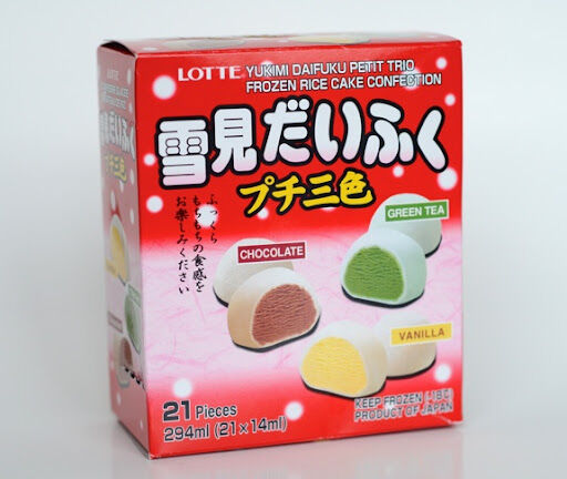 Pacote de sorvete de mochi tamanho família no Japão