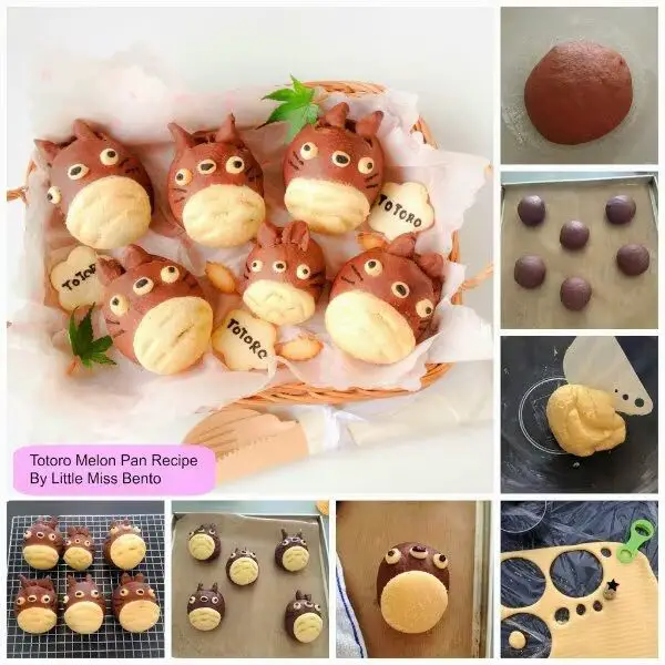 Pão em formato de Totoro da Little Miss Bento
