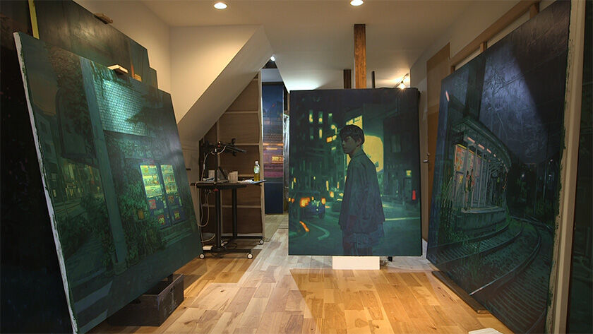 Quadros de Keita Morimoto da série After Dark