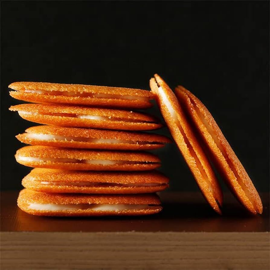Cookies recheados yokumoku são de massa amanteigada crocante e derrete na boca. Lembrancinha do Japão.