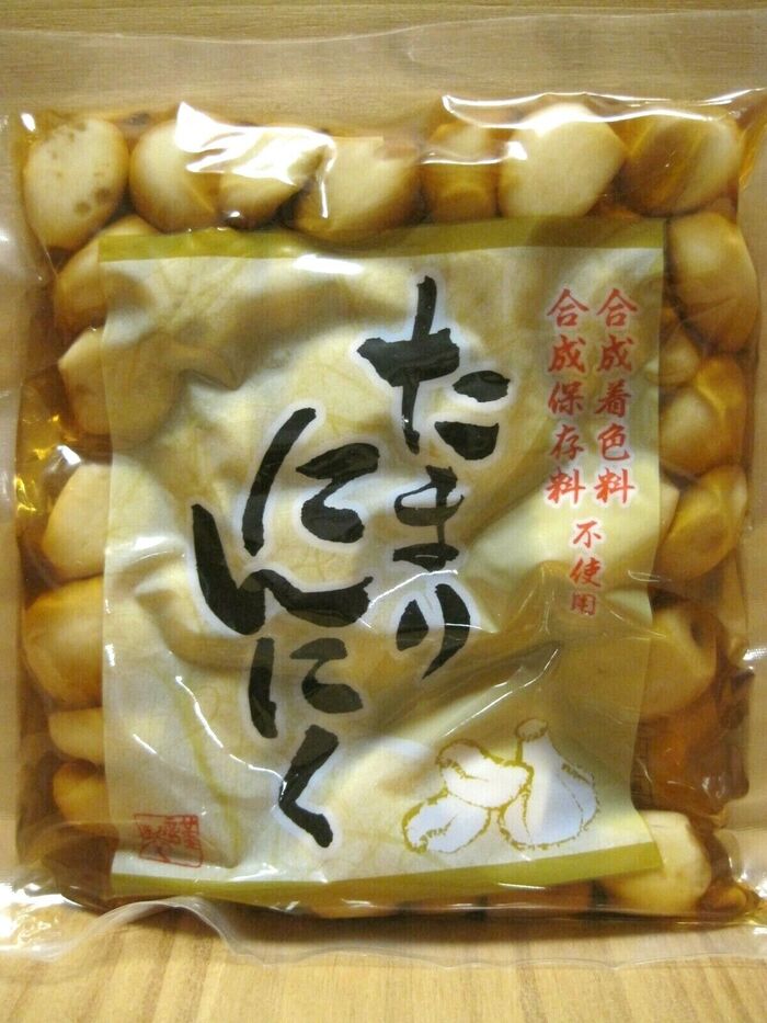 Pacote de conserva de picles de alho japonês comum das lojinhas