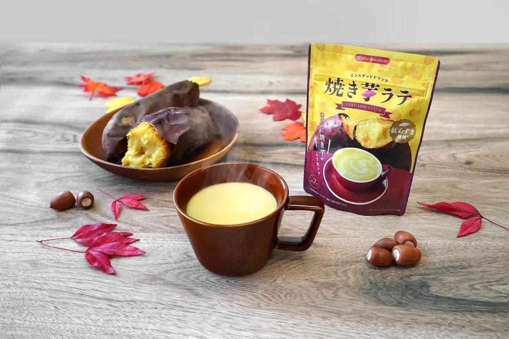 Bebida de batata doce é uma bebida sazonal japonesa do outono