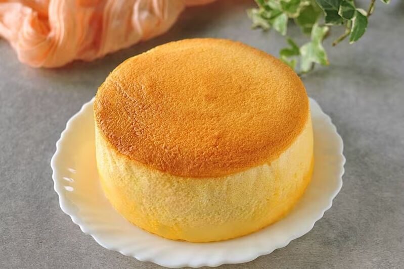 Bolo nuvem japonês, delicioso, macio e de textura cremosa