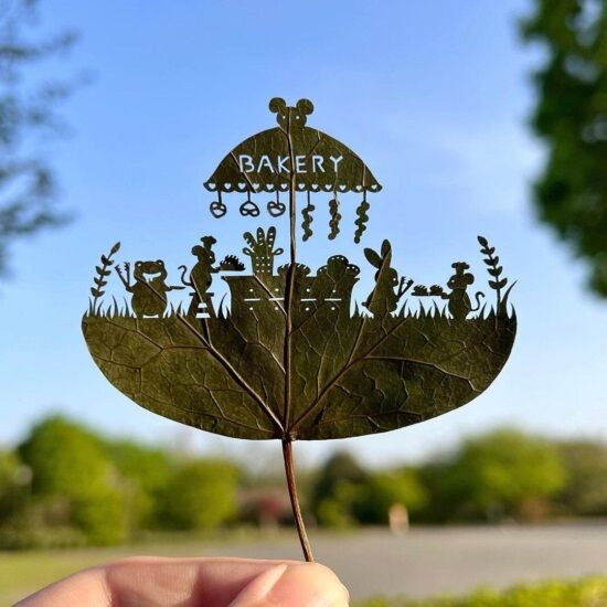 Detalhes e criatividade com desenhos contando histórias são especialidade de Lito Leaf Art