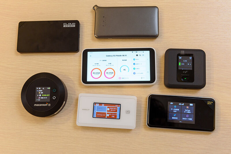 Aparelhos de Wi Fi Pocket no Japão