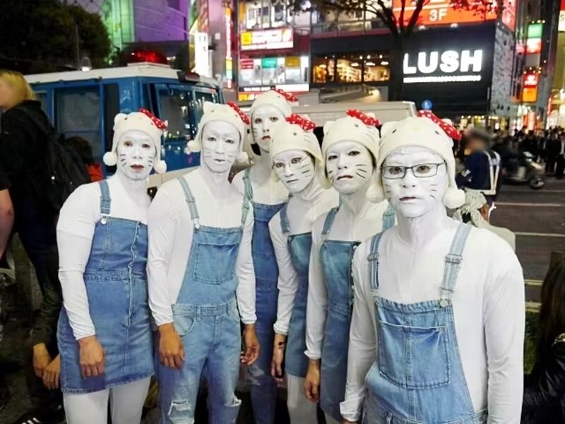 Fantasias japonesas Halloween Hello Kitty homens
