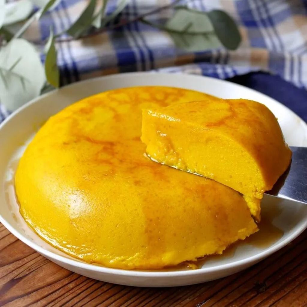 Receita de pudim de abóbora japonesa na panela elétrica