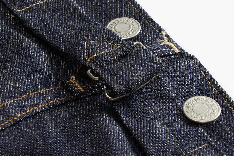 Presilha e laços para usar com suspensório da calça clássica 501 Levis lançada de forma limitada Made in Japan