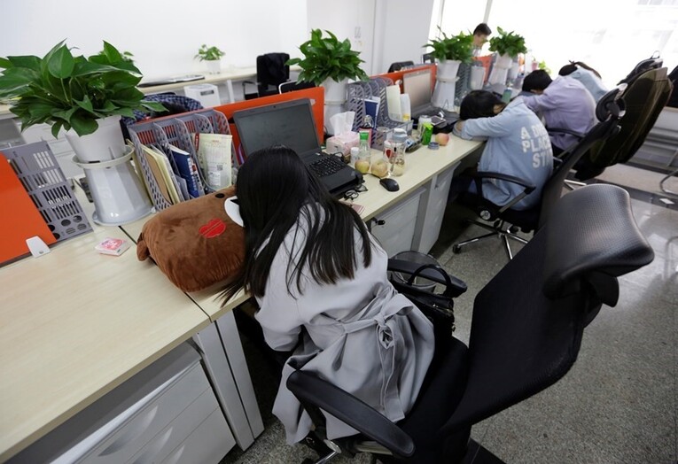 Inemuri no trabalho é bastante comum no Japão