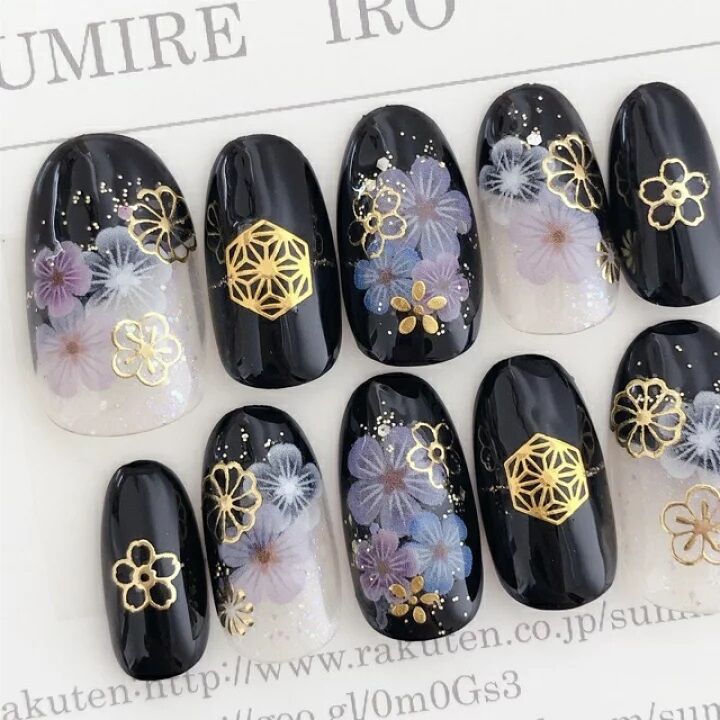 Unhas para combinar com kimono é tendência de ano novo japonês
