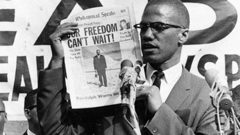 Malcolm X, ativista afro-americano dos direitos humanos