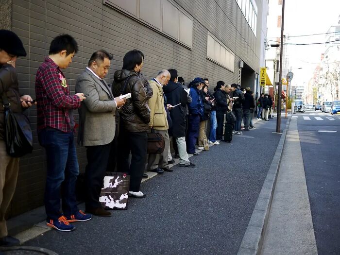 Profissionais para ficar na fila é um trabalho curioso no Japão