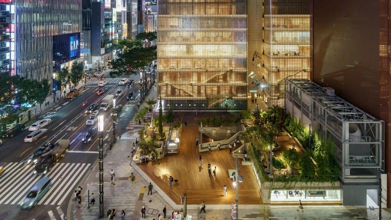 Ginza Sony Park fase 1 operou de 2018 até 2021 e atraiu mais de 8,54 milhões de pessoas