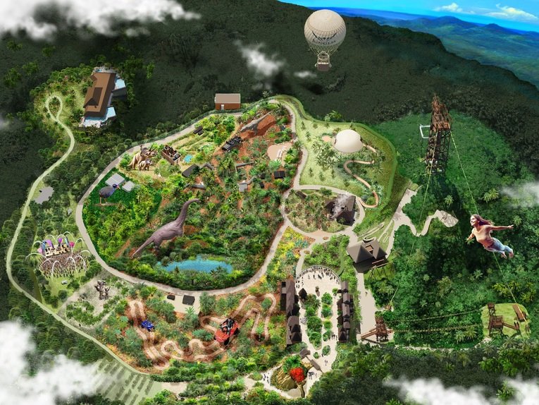 Mapa do parque temático Junglia