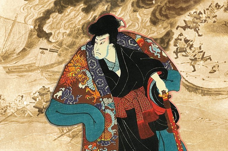 Fujiwara no Sumimoto, considerado como um rei piratada, essa personagem é um dos principais piratas da história do Japão