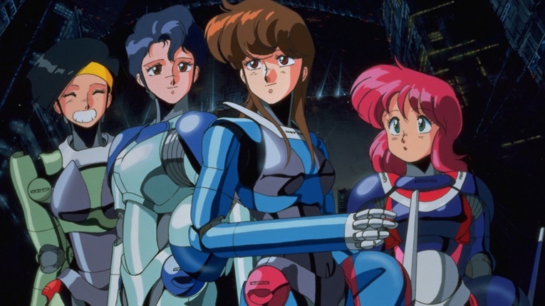 Lançado em 1987, Bubblegum Crisis (Baburugamu Kuraishisu) foi pioneiro em trazer protagonistas femininas dentro do universo sci-fi cyberpunk