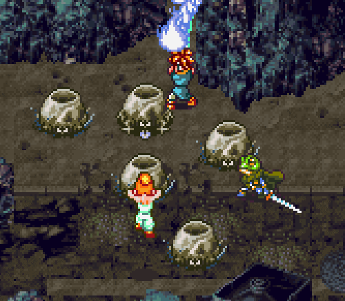 O JRPG de turno permite ataques combinados e que dão uma incrível dinãmica aos times escolhidos. Somente três personagens podem fazer parte do time